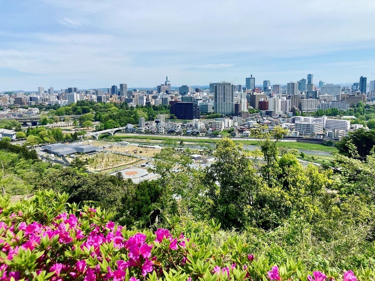 仙台城跡からの眺め