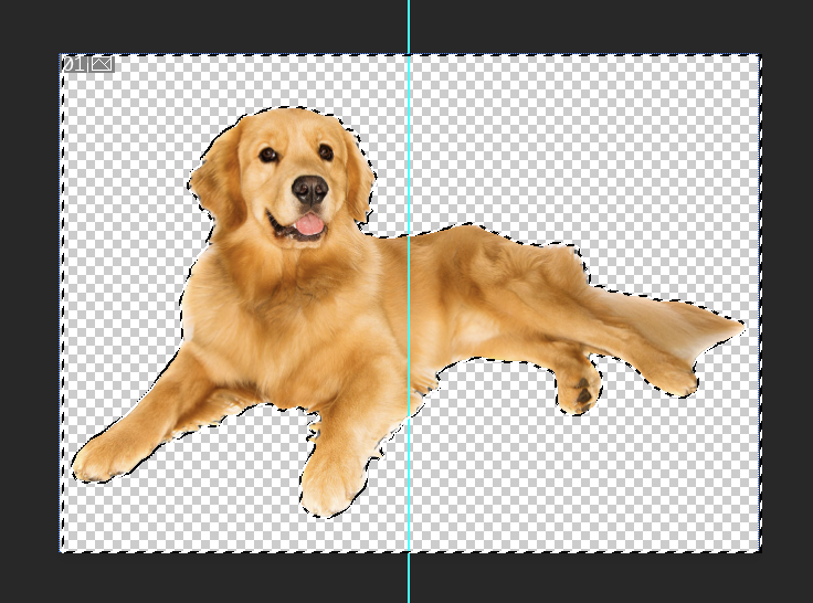 背景が透明な画像の完成