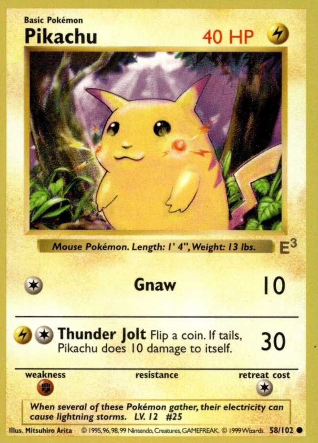 旧裏 英語版ピカチュウ レッドチーク E3 red cheek Pikachu 旧裏 価格・相場・PSA10｜解説 - ポケモンカード