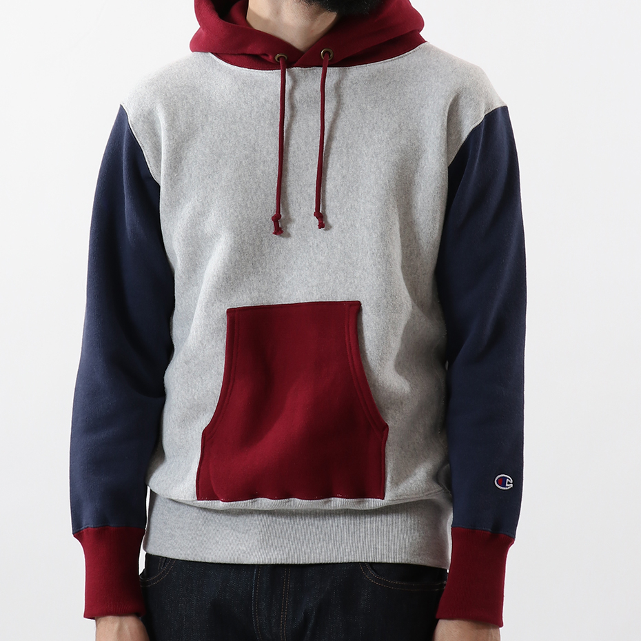 CHAMPION リバースウィーブ スウェット パーカー 赤タグ 紺 本命スウェット】チャンピオン・現行リバースウィーブパーカー