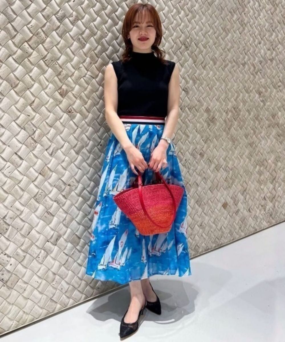 【LOULOU WILLOUGHBY】リーフプリントマーメイドスカート LOULOU WILLOUGHBY（ルルウィルビー）の「《WEB LIMITED