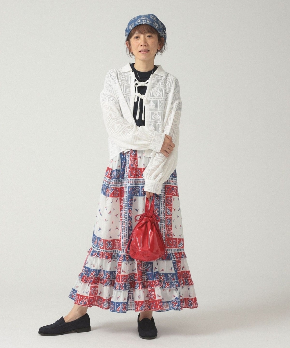 別注】BINDU / マリン スカート| BEAMS WOMEN - 🇫🇷 tricolored