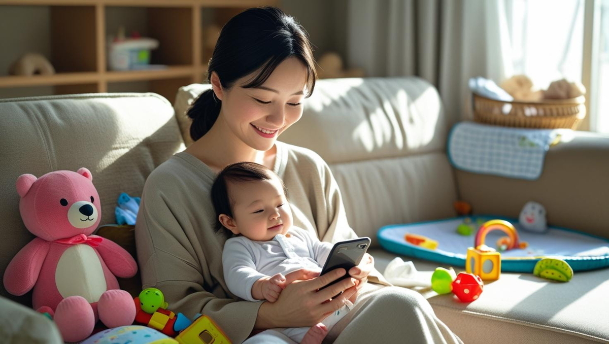 手の離せない子どもがいても自分のペースで続けられるイメージ