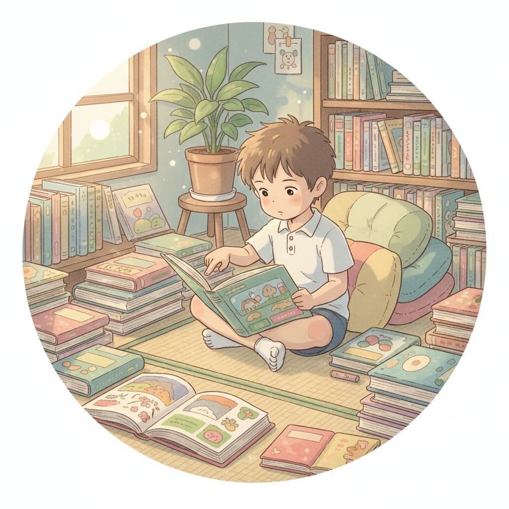 絵本は語彙の習得におすすめ。でも読むかは子どもしだい。