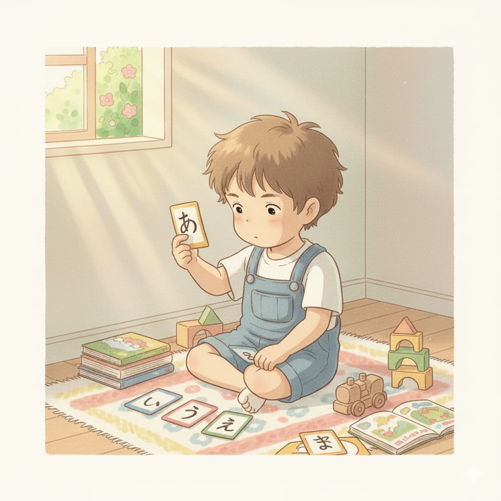 ひらがなって、丸や角など色々な形があって難しい