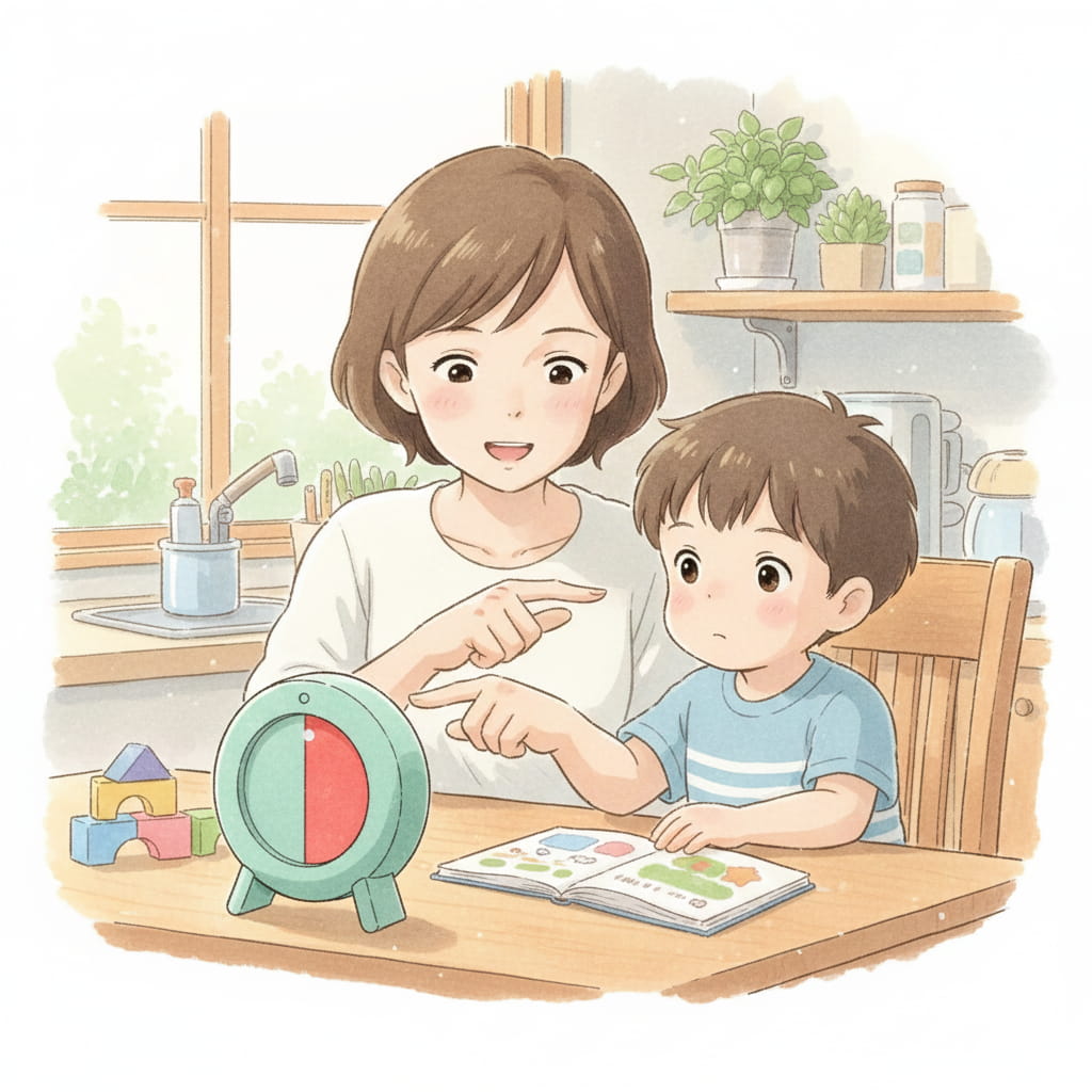 先の見通しをわかるようにすると安心できる