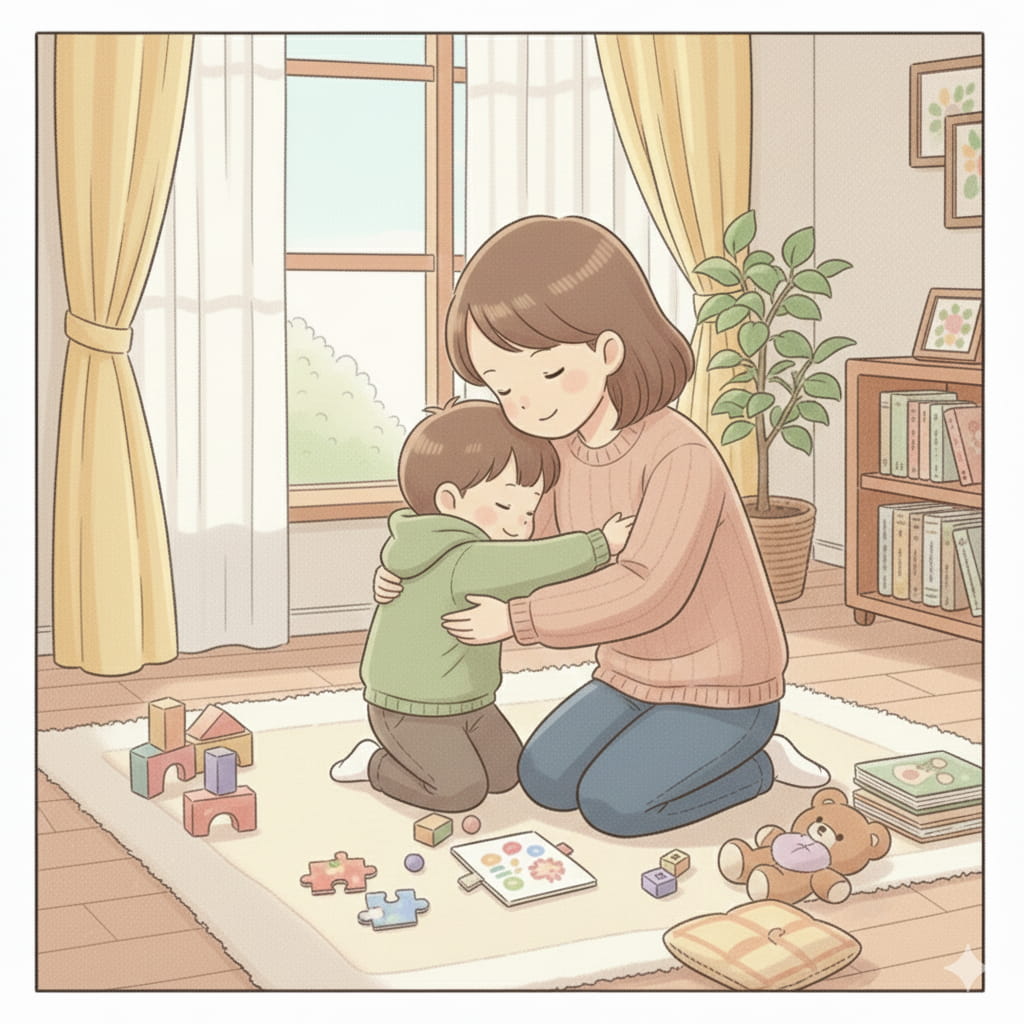 入学前が長かった親子一緒の最後の時間かも。