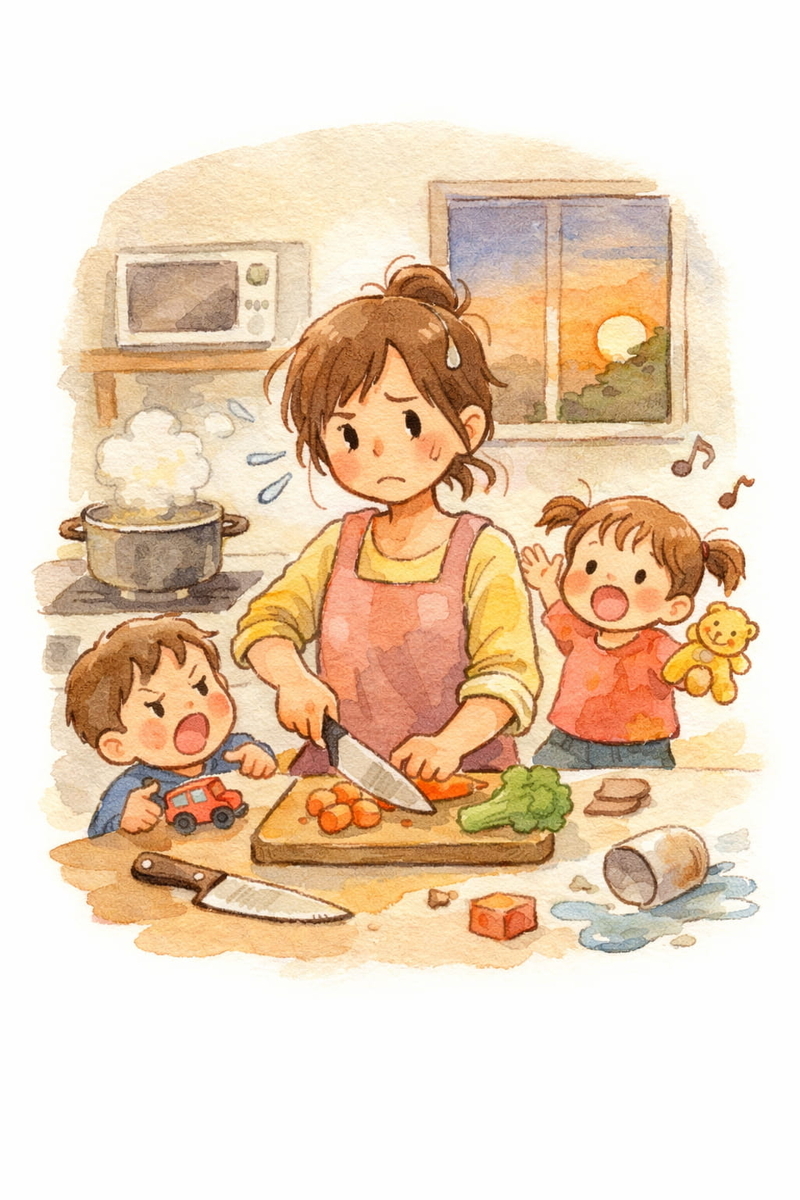 夕方は毎日イライラ…こんなはずじゃなかったのに…