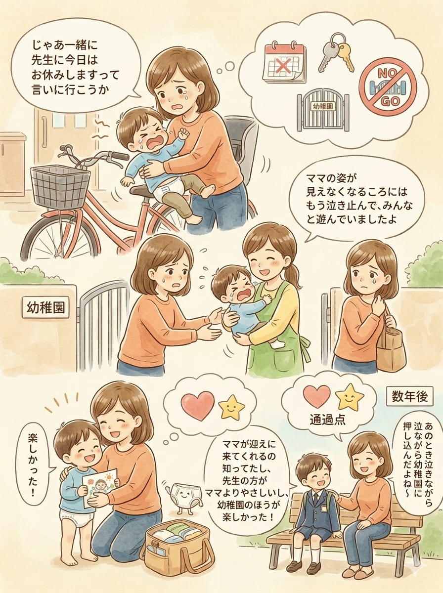 幼稚園行きたがらない 泣く いつまで続く?