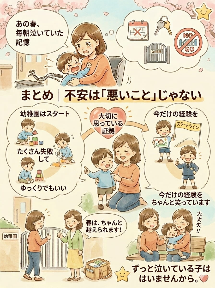 どこの子も心配だらけ。たくさんの経験を通して成長します