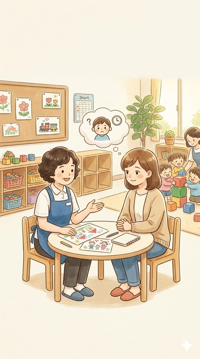 情報共有　先生も家での様子を知りたい