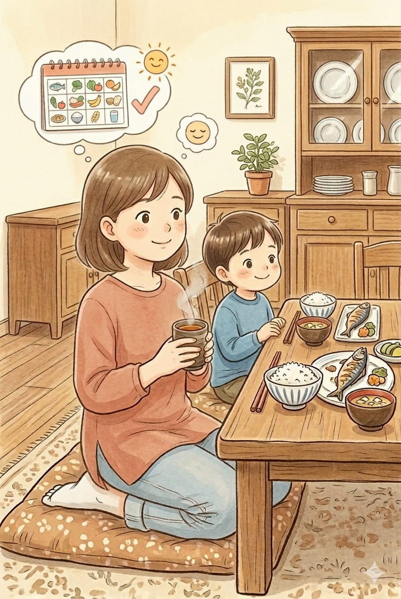 栄養は1日ではなく、1週間で取れれば大丈夫
