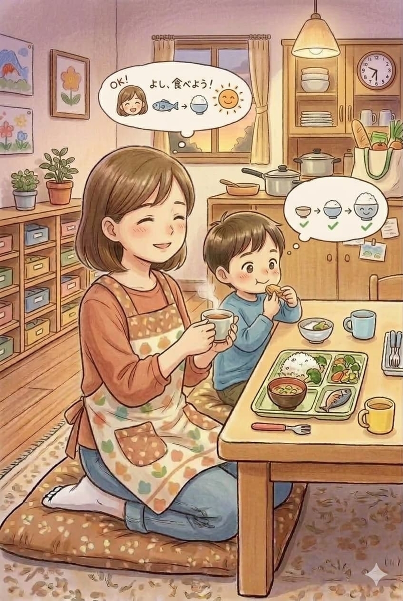 いつかは食べる　栄養取れてなくてもいい　笑顔で過ごせる食卓を