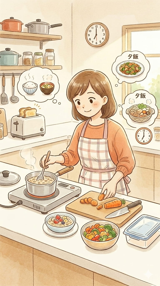 ついで家事 しない家事 夕飯つくらない 夕方イライラ