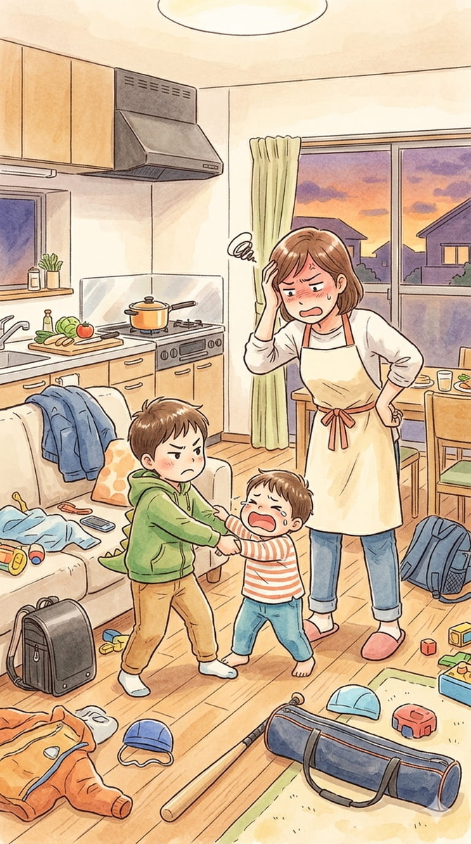 今じゃない 手が足りない ワンオペ することが多い 一人で回せない 子育て