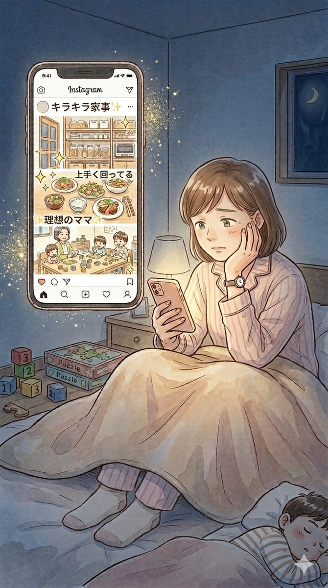 キラキラママ 比べる しんどい どうして私 できない 辛い 育児