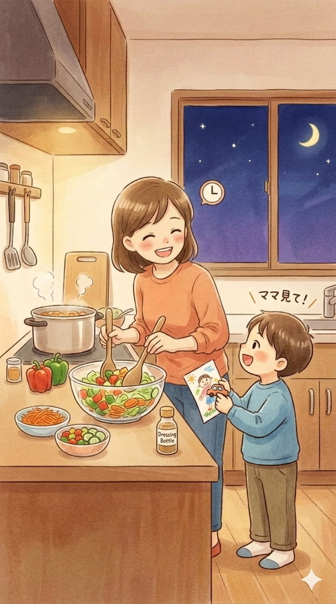 母の笑顔　家族の平和　ワンオペ　しんどい