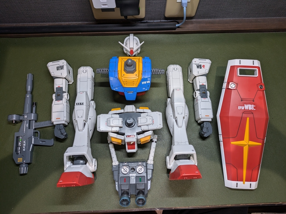 メガサイズ ガンプラ4種 まとめ売り 幸せのガンプラ【メガサイズ ガンダム】 - 生臭坊主の生臭くて何