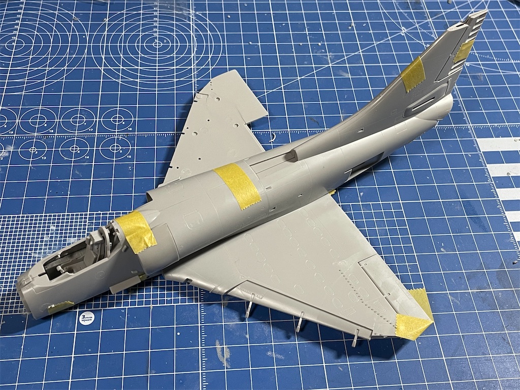 ハセガワ】1/48 A-4M スカイホーク 製作記 No,3 - ハルナベース10grの