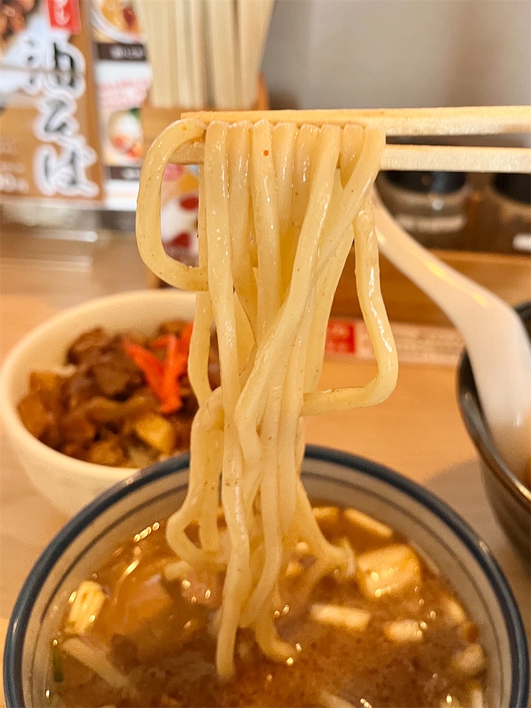 にぼshin. 盛岡店』⑭「つけ麺+豚カス丼+煮たまご」岩手県盛岡市南仙北