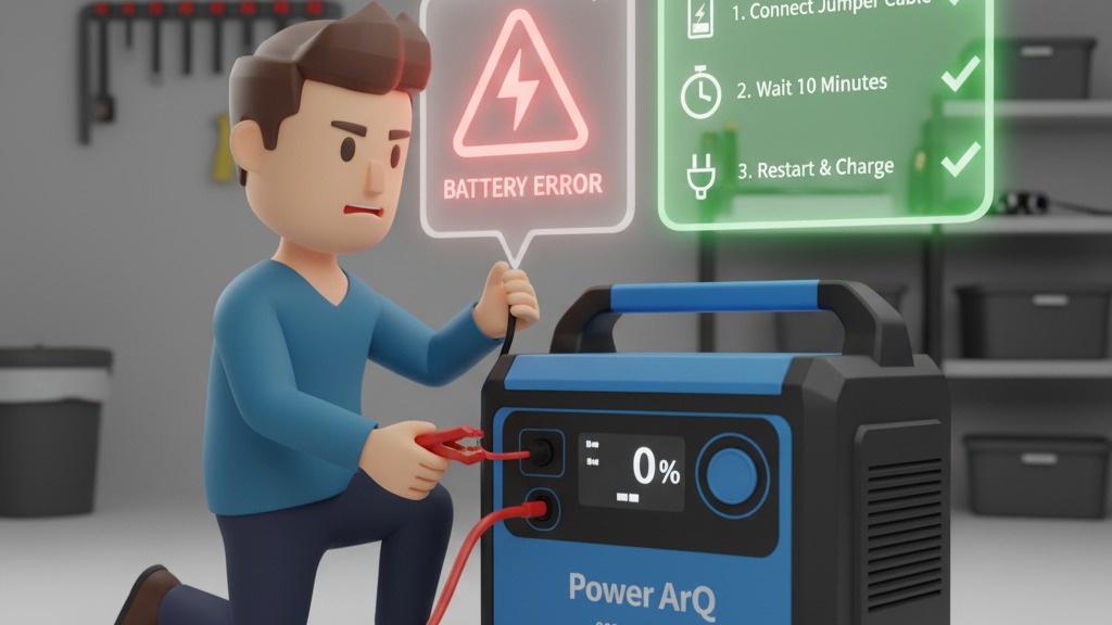 Power ArQ（008601C-JPN）が充電できない？長期保管後に電池エラーが出
