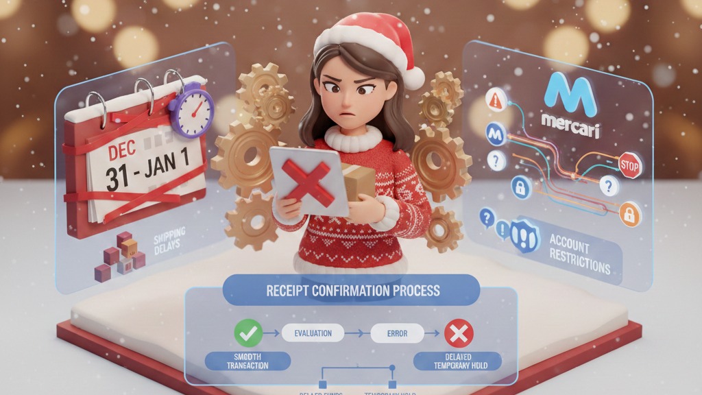 年末年始のメルカリで受取評価エラーが起きる原因と取引制限を避ける