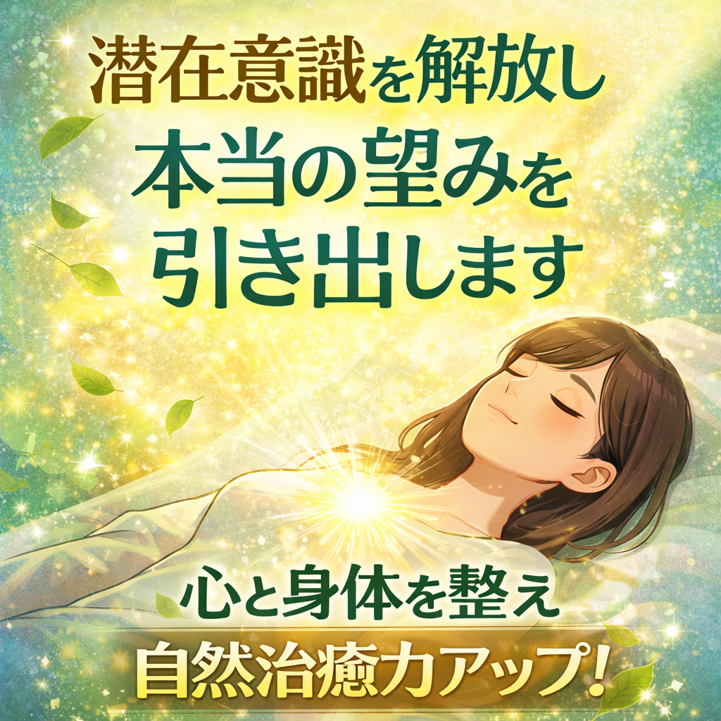 潜在意識を解放し、本当の望みを引き出すセラピー
