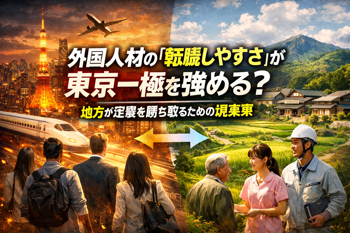 外国人材の「転職しやすさ」が東京一極を強める?地方が定着を勝ち取るための現実策 - エンジニアの長谷川