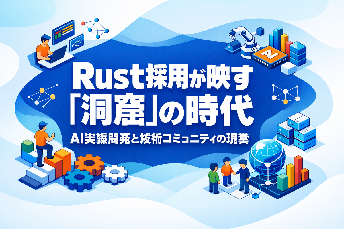 Rust採用が映す「洞窟」の時代：AI支援開発と技術コミュニティの現実 - エンジニアの長谷川