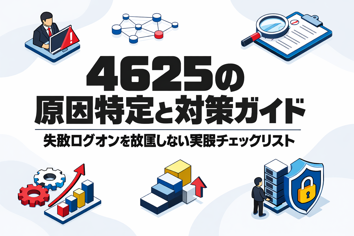 WindowsイベントID 4625の原因特定と対策ガイド：失敗ログオンを放置