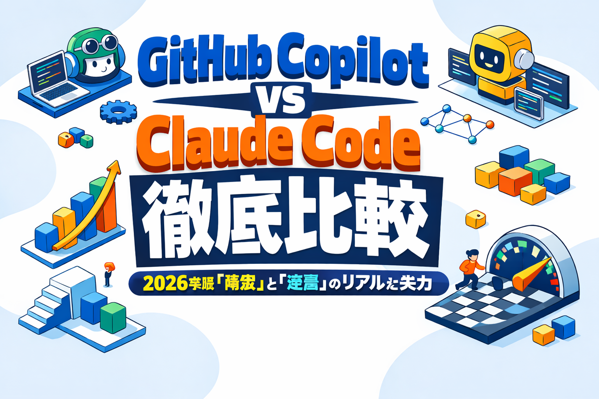 GitHub Copilot vs Claude Code徹底比較：2026年版「精度」と「速度」のリアルな実力 - エンジニアの長谷川