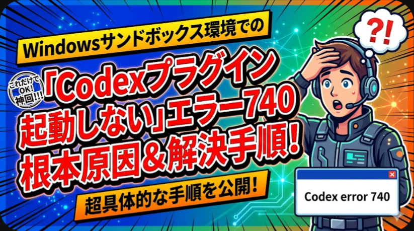 Windowsのサンドボックス環境でCodexのChromeプラグインが起動しない
