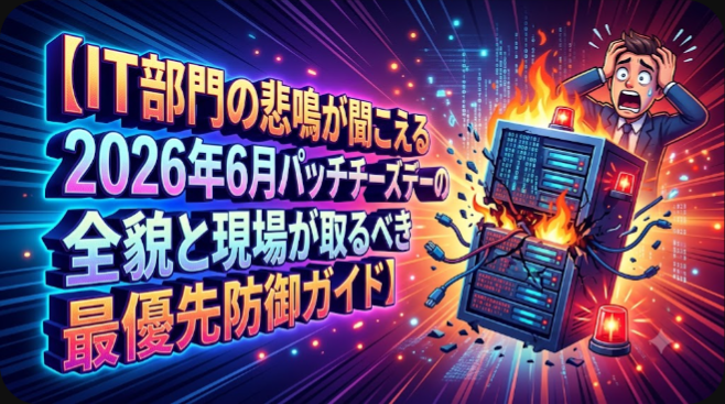 IT部門の悲鳴が聞こえる2026年6月パッチチューズデーの全貌と現場が