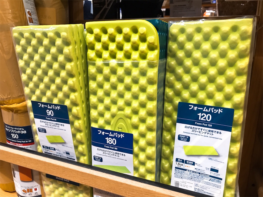 2個セット　mont-bell CAMP PAD 38 150 キャンプパッド 38 150｜モンベル