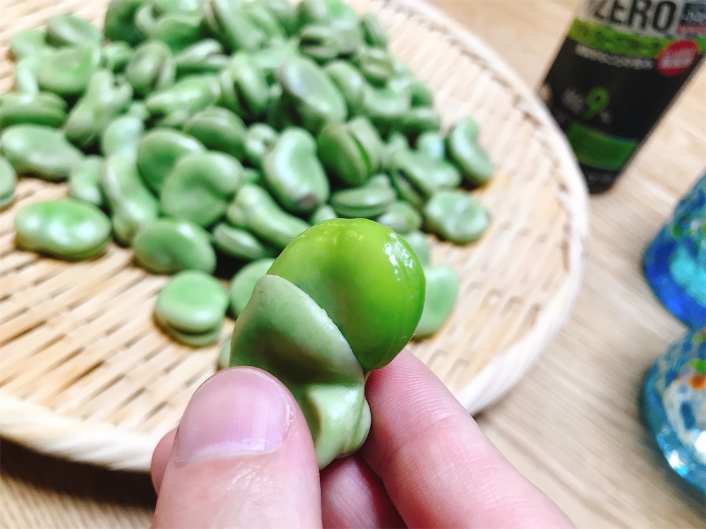 旬のそら豆とビールで一杯 やめられない止まらない 登山やキャンプや日々のこと