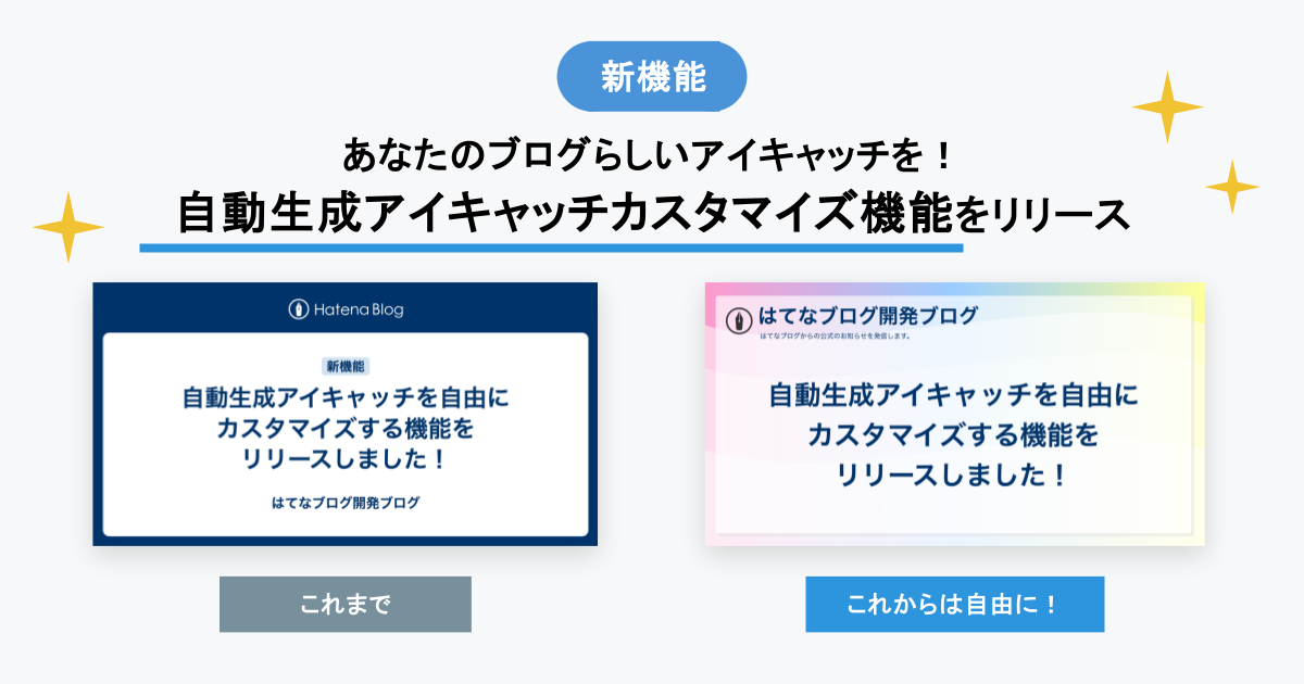 自動生成アイキャッチのカスタマイズ機能リリース画像