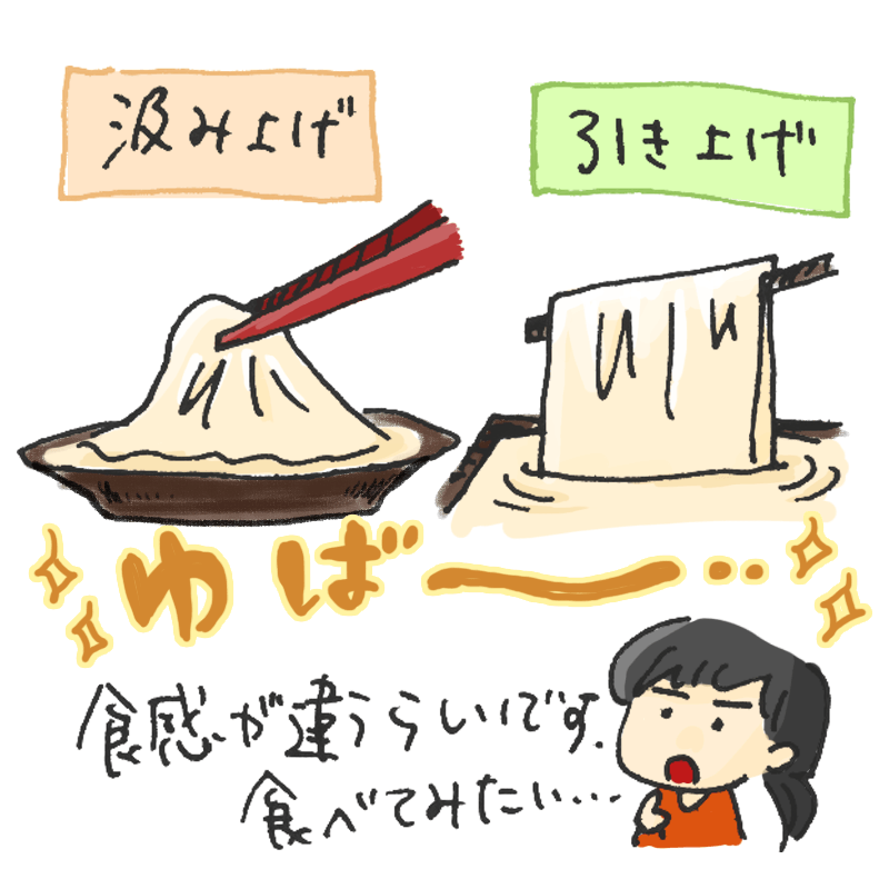 ゆば～……
