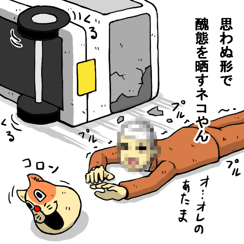 思わぬ形で醜態を晒すネコやん