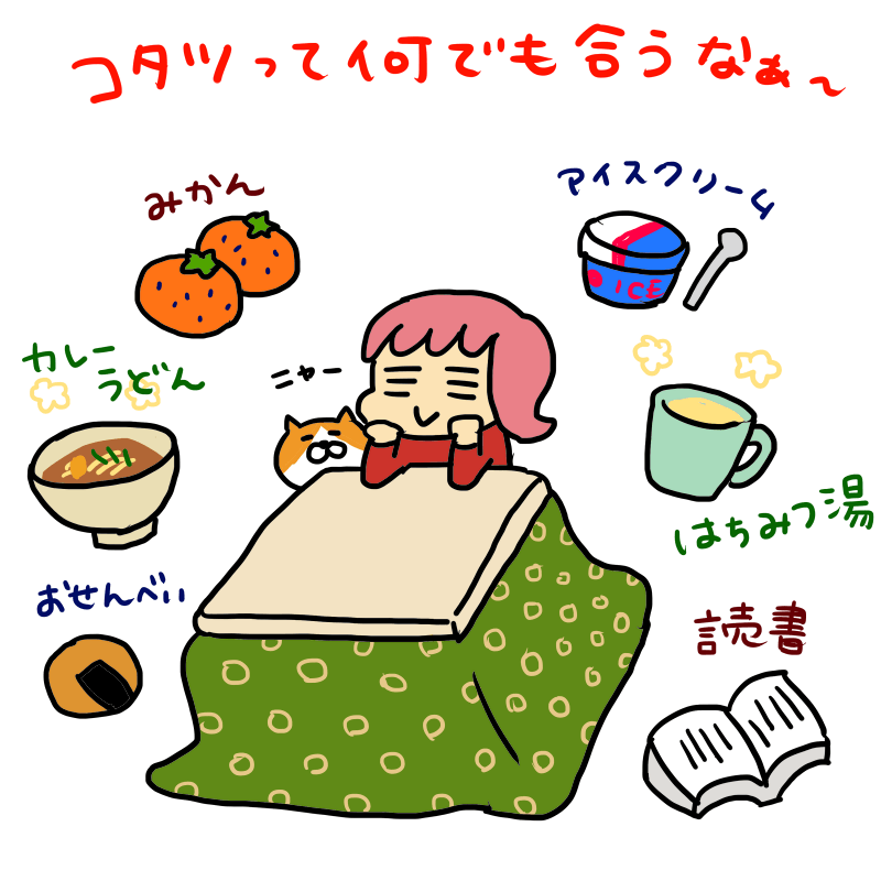 コタツって何でも合うなぁ～