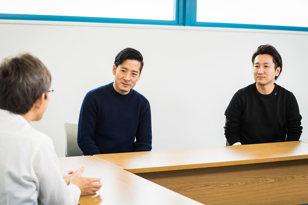 及川卓也さんとランサーズの秋好陽介さん、倉林昭和さん