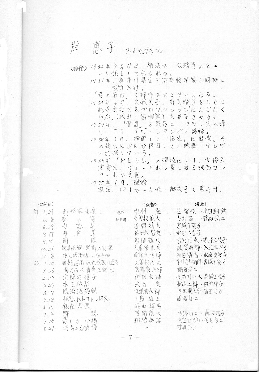 『ryotasu映画関連資料過去分』 UESHIMA MUSEUM COLLECTION