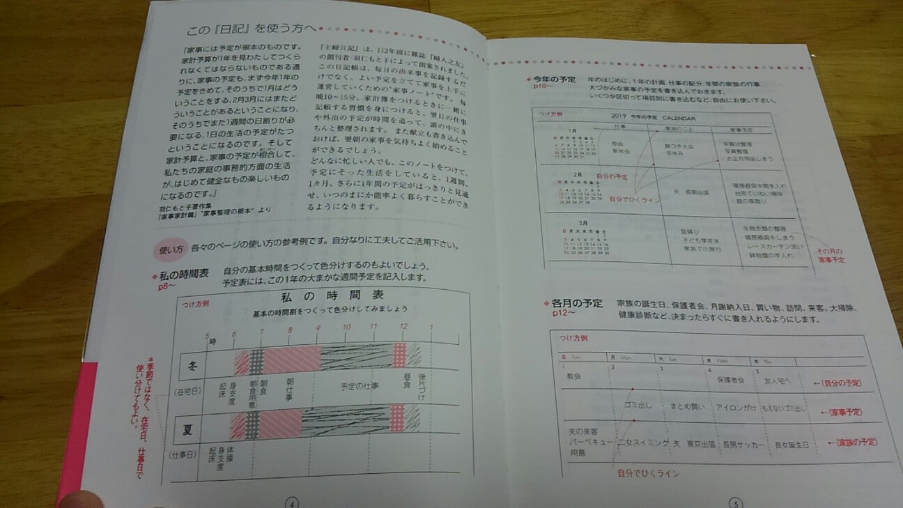 来年も『主婦日記』にお世話になります - のんびり生活備忘録