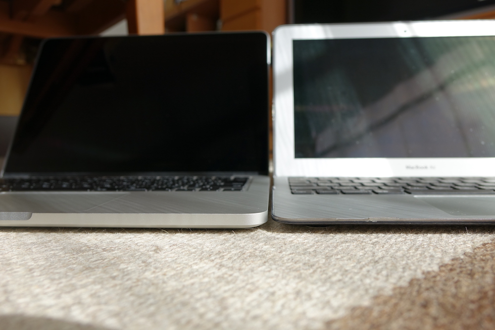 MacBook Air 11（Mid 2013）インチとMacBook Pro 13（Early 2015