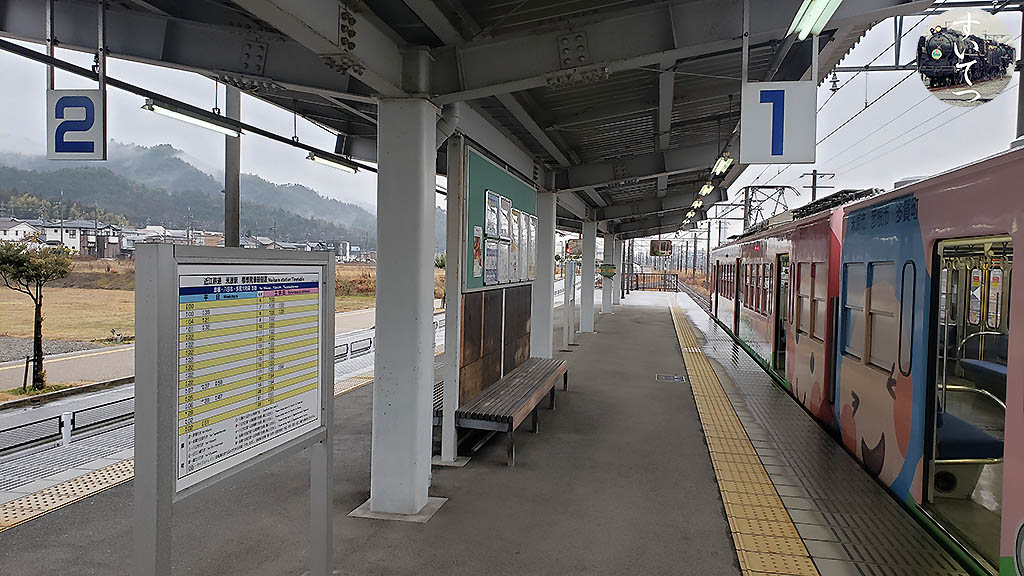 近江鉄道：駅の案内表示 -7- 番線表示 - 気ままな 汽車好き