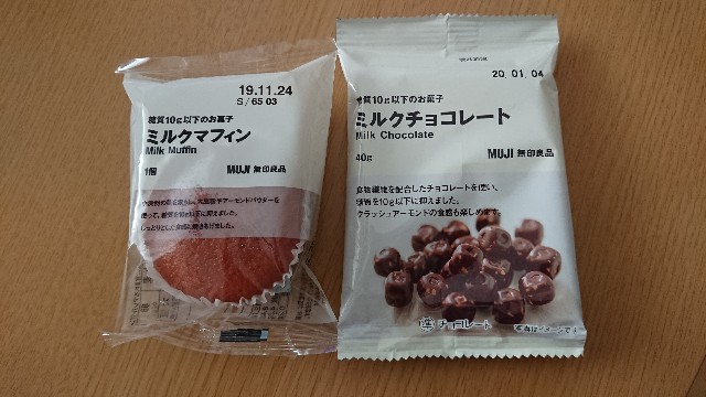 無印良品のお菓子 糖質オフダイエット はとむぎとしおこんぶ