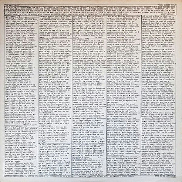 Faust -The Faust Tapes (Virgin, 1973) - 人生は野菜スープ～usamimi