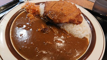 カツカレー　『カレー専門店 クラウンエース 上野店』　（上野駅）