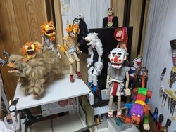 狭い作業スペース