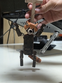 ミニ木製レッサーパンダ2