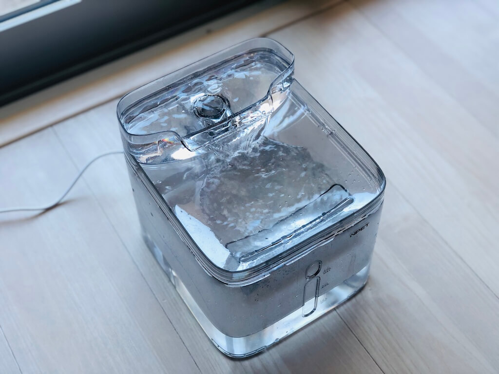 Npet自動給水器に蛇口がついた 猫大喜び 初めて猫と暮らしてみたら